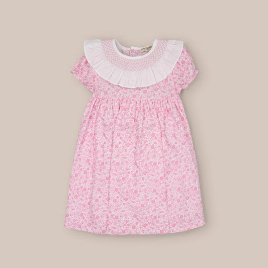 VESTIDO VOLANTE CACHEMIRA ROSA